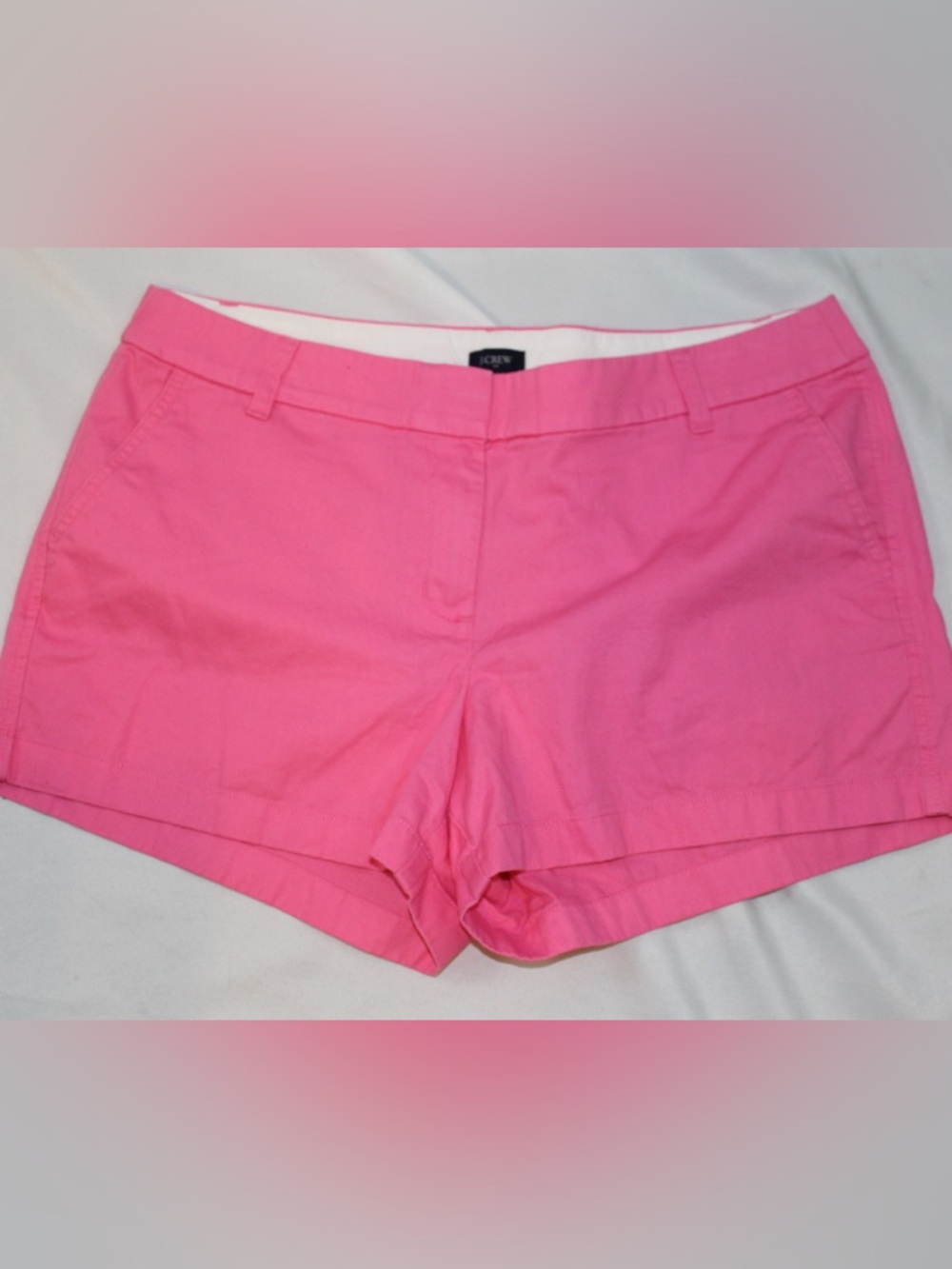 J. Crew Hot Pink Cotton Chino Bermuda Shorts